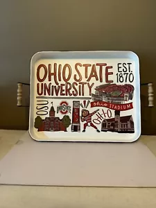New Ohio State XL Tray with wood handles - Picture 1 of 6