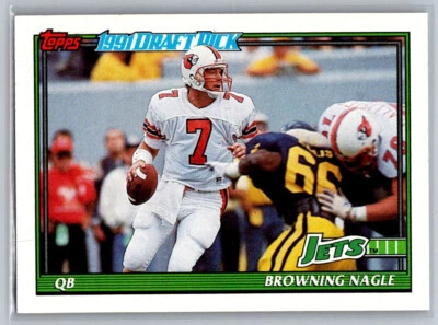 Browning Nagle 1991 Topps #481 New York Jets - Image 1 of 2