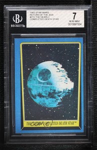 1983 Topps Star Wars: Return of the Jedi Nearly Completed Death #215 BGS 7 0xx