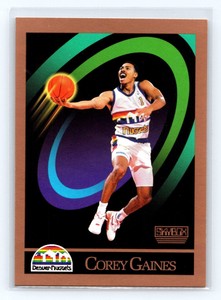 1990-91 SkyBox Corey Gaines Rookie Denver Nuggets #379 RC