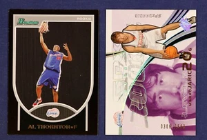 Los Angeles Clippers Serial #d Card lot/2 Al Thornton Marko Jaric Bowman SPx - Picture 1 of 2