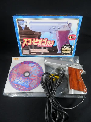 scorpion ps guncon gun controller SONY ps1 ps2 playstation game Japan gunbullet - Image 1 of 4