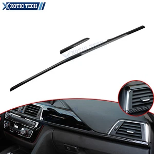 Carbon Fiber ABS Inner Dashboard Protector Srtip Trim For BMW 3 4 Series 2013-18 - Picture 1 of 12