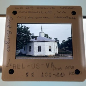 Covesville Virginia Octagonal Church US 29 South Architecture 35mm Slide VIR1 - Picture 1 of 3