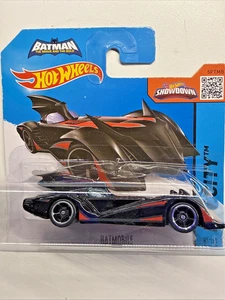 Hot Wheels 2013 Mattel DC Batman Batmobile Black HW City Short Card - Bild 1 von 11