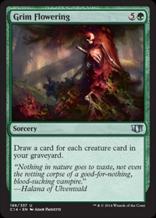 Grim Flowering - Medium Play MTG Commander 2014 Edition - Image 1 of 1