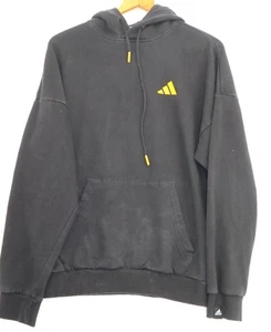 Adidas Black Hoodie Goodluck Cat Maneki Neko Size S Skater Streetwear Grunge - Picture 1 of 10