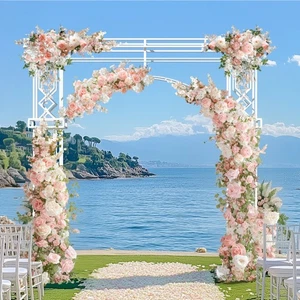 260cm Extra Large Wedding Arch Stand Heavy Duty Celebration Party Flower Rack US - Picture 1 of 16