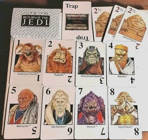Star Wars Return Of The Jedi: Jabba the Hutt Playing Cards 1984. New-Open Deck - Picture 1 of 13
