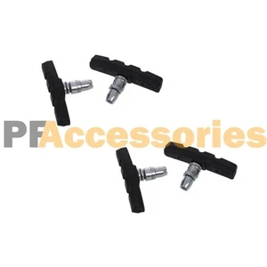 2 Pairs High Grade Cycling Bicycle Bike V Brake Pads 70mm Shoes Pads Black - Picture 1 of 3