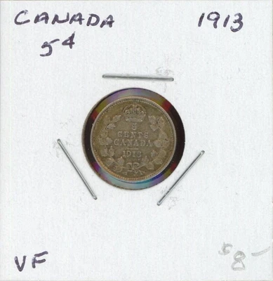 1913 Canada 5 cents silver - Image 1 of 2