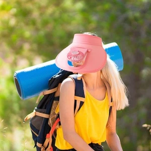 Sun Visor Hat with Visor Hat for Kids Three Speed Breathable Beach Hat Cooling - Picture 1 of 15