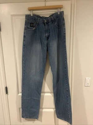 Jeans masculino Cinch 34x36 etiqueta preta perna reta caubói ocidental - Imagem 1 de 4