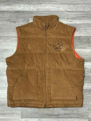Krooked Skateboard Men’s Full Zip Corduroy Puffer Vest Skate Grunge Size Medium - Image 1 of 4