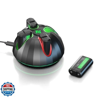 Batería Recargable para Mando Xbox,Baterías 4x2600mAh con Carga Foto 1 de 4