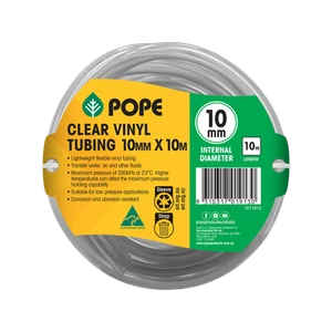 Pope 10mm x 10m Clear Vinyl Tubing - 10m - Picture 1 of 1