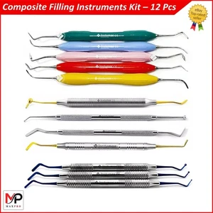 Composite Filling Instruments Kit 12 Pcs | Dental Carvers and Restorative Tools - Picture 1 of 6