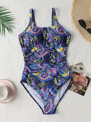 beautiful size 16 floral swimming costume with tummy support stunning - Image 1 of 4