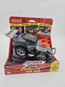 FISHER PRICE - SHAKE & GO CRASH-UPS HOT ROD Negro Desde 2007 - NUEVO - VINTAGE NOS - Imagen 1 de 7