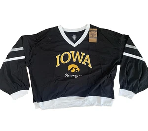 Camisa negra holgada manga larga Rivalry Threads 91 XL X-Large Iowa Hawkeyes para mujer - Imagen 1 de 12