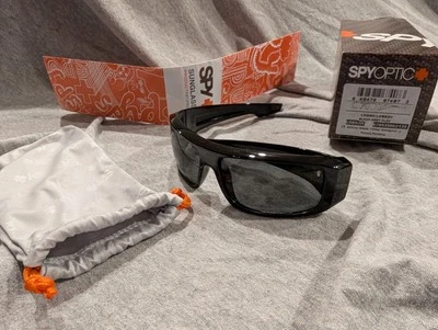 Marcos negros Spy Optics Logan con lente polarizada gris Foto 1 de 4