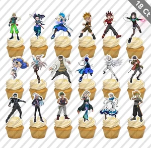 24 adornos para cupcakes Beyblade X Burst selección de comida favor fiesta de cumpleaños niños - Imagen 1 de 1