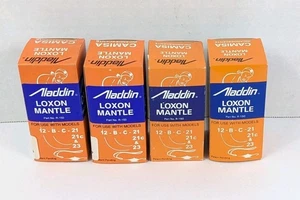 (4) Aladdin R-150 Lox-On Lamp Mantle Models 12, B, C 21-21c & 23 - Picture 1 of 4