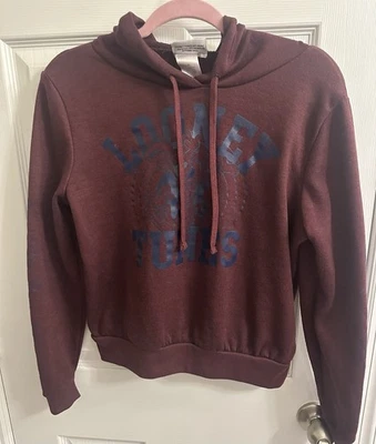 Sudadera con Capucha Manga Larga Looney Tunes Junior XS Granate Borgoña Foto 1 de 4