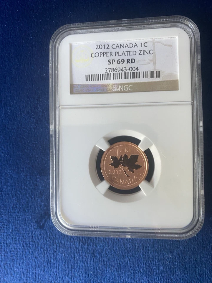 (1) 2012 Canadian Penny  BU. / Last Year. Magnetic Steel/copper Coin - Image 1 of 2