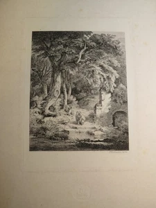 Albert Emil KIRCHNER (1813-1885) EAU FORTE ORIGINALE PAYSAGE BAVIERE MUNICH 1843 - Imagen 1 de 6