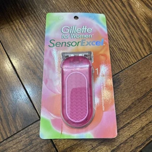 Gillette Sensor Excel PINK klar Rasierer für Frauen NEU VERSIEGELT 2001 SCHNELLER VERSAND lesen - Bild 1 von 3