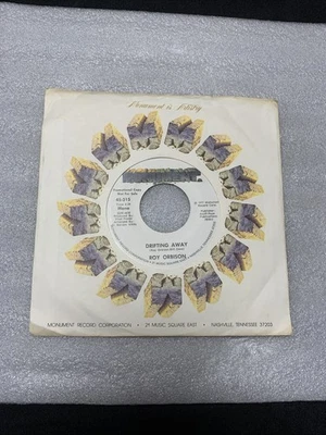 Roy Orbison – Drifting Away 45’s Vinyl Record (Promo) - Image 1 of 4