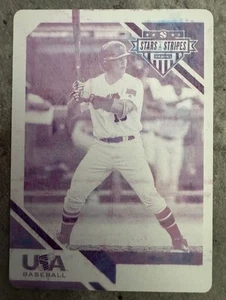 SHEA LANGELIERS 2020 USA STARS & STRIPES PIASTRA DI STAMPA COLLEGIALE #1/1, A'S - Foto 1 di 2