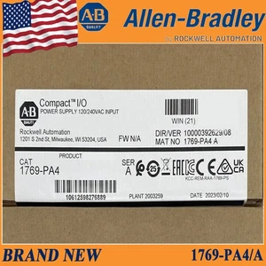 Nuevo NUEVO AB 1769-PA4 Módulo de Entrada de Fuente de Alimentación Compacta Envío el Mismo Día EE. UU. - Imagen 1 de 6