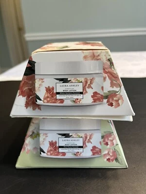 Lote de 2 lociones corporales Laura Ashley rosa peonía y gardenia blanca nuevas en caja 5 oz. por caja Foto 1 de 4