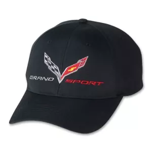 Sombrero negro con logotipo deportivo C7 Corvette Grand - Imagen 1 de 2