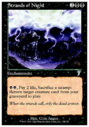Strands of Night ~ Moderately Played 7th Edition Seventh MTG Magic UltimateMTG B - Image 1 of 1