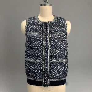 Tory Burch goose down puffer jacket vest sz 2 or xs - Picture 1 of 8