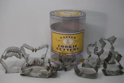 Williams Sonoma 8 Cookie Cutter Set Easter Spring Bunny Tulip Butterfly Chick - Image 1 of 3
