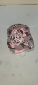 Cappello Berretto Freccia Donna Segno Pace Stile Esercito Nuovo Senza Elasticizzato Cinturino Rosa Mimetico - Foto 1 di 5