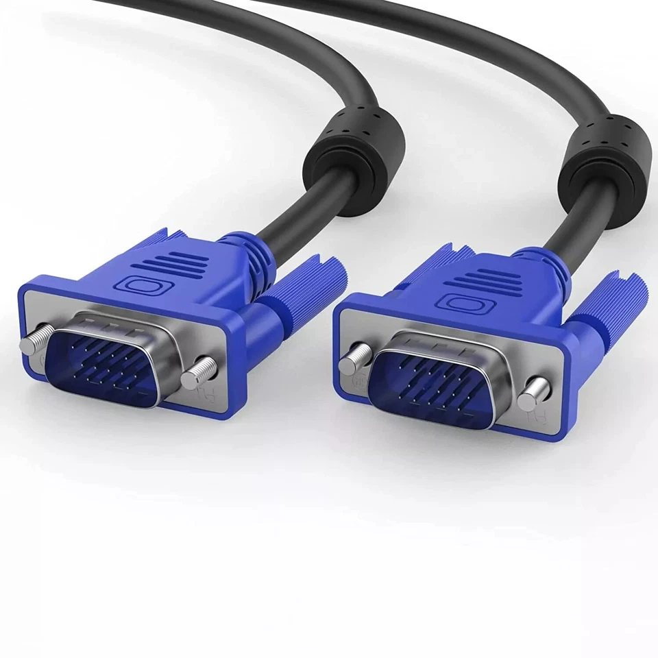 SVGA VGA 089G 728CAA DB 15 PIN 6" Male PC Monitor TV LCD Projector D-Sub Cable Foto 1 de 4