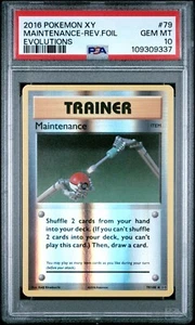 PSA 10 Manutenzione 79 - 2016 Pokemon XY - Non Comune Reverse Holo 🔥*LOW POP*🔥 - Foto 1 di 2