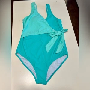 Natación de una pieza azul lirio rosa - Imagen 1 de 5