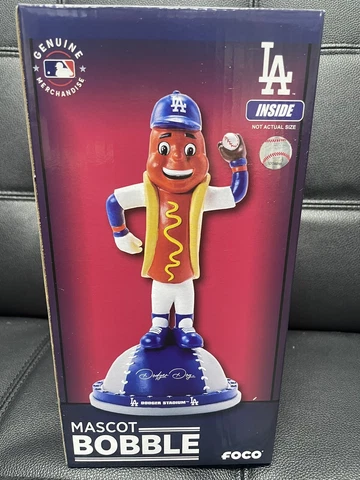 FOCO Los Angeles Dodgers Dodger Dog Magnetic Stadium Base Bobblehead #12/123 Cover