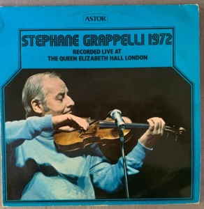STEPHANE GRAPPELLI -LIVE! -'1972' 12" Vinyl LP -RARE UK PRESSING -FREE Shipping! - Picture 1 of 4