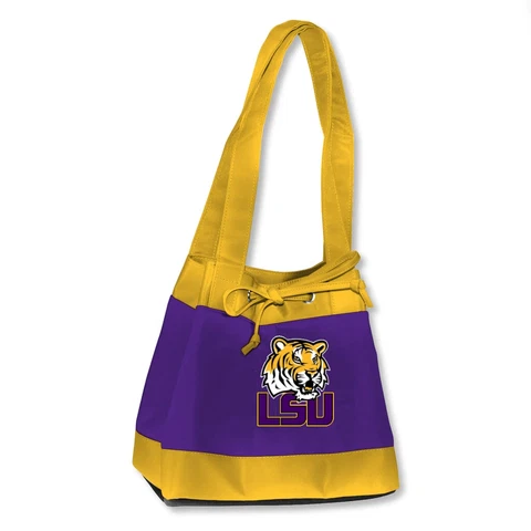 NCAA Designer Lunch Tote Embroidered Logo Bag Little Earth Cover
