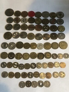 75 Different Transit Tokens From All Over - Picture 1 of 7