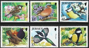 2007 Jersey Sg 1311/1316 Jersey Birdlife (1st series) Garden Birds MNH - Picture 1 of 2