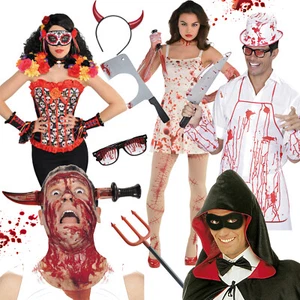 HORROR HALLOWEEN - Deko Schminke Verkleidung Make UP Gruselparty Karneval Kostüm - Bild 1 von 91