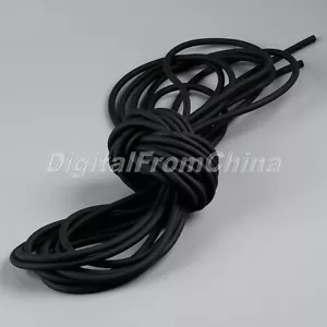 10M Schwarz Leistungsstark Steinschleuder Katapult Latex Gummiband OP Schlauchband 2×5mm - Bild 1 von 10